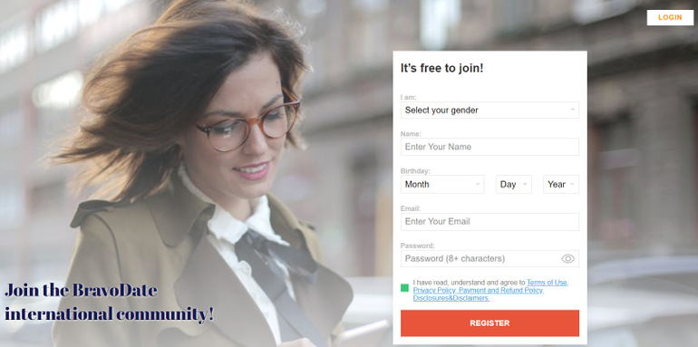 bravodate sign up